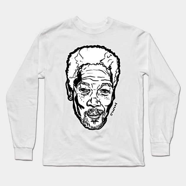 Almighty Morgan Free Tee Long Sleeve T-Shirt by sketchnkustom